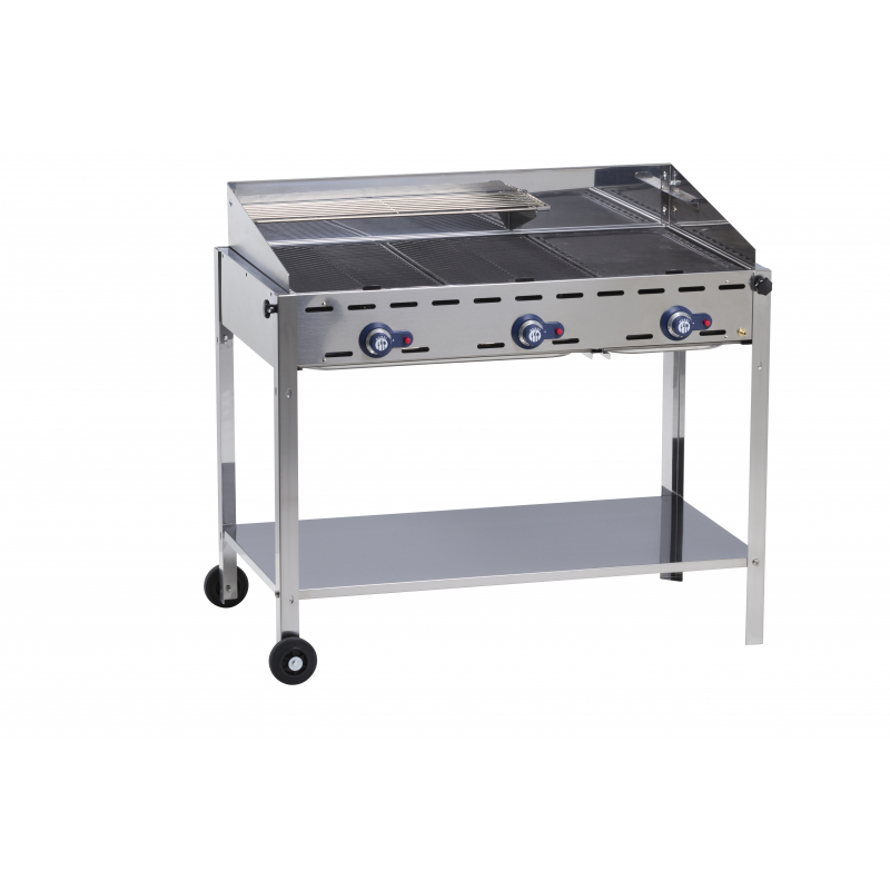 Professional Green Fire Gas Barbecue - 3 burners - HENDI