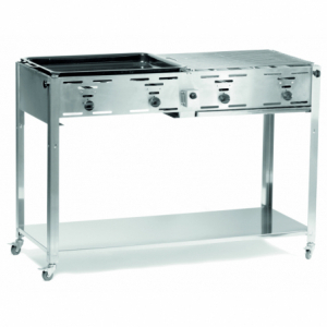 Gas BBQ High Capacity Grill-Master Quattro - Brand HENDI