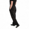 Mixed Easyfit Black Teflon Treated Kitchen Pants - Size XS - Whites Chefs Clothing - Fourniresto