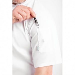 Veste De Cuisine Mixte Blanche À Manches Courtes Vegas - Taille S - Whites Chefs Clothing - Fourniresto