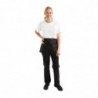 Short Black Polycotton Server Apron 750 x 373 mm - Chef Works - Fourniresto