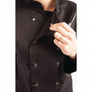 Veste De Cuisine Mixte Noire À Manches Longues Vegas - Taille XXL - Whites Chefs Clothing