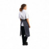 Blue and White Striped Kitchen Apron 760 x 920 mm - Whites Chefs Clothing - Fourniresto