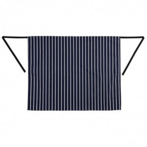 Tablier De Cuisine Rayé Bleu Et Blanc 760 X 920 Mm - Whites Chefs Clothing - Fourniresto