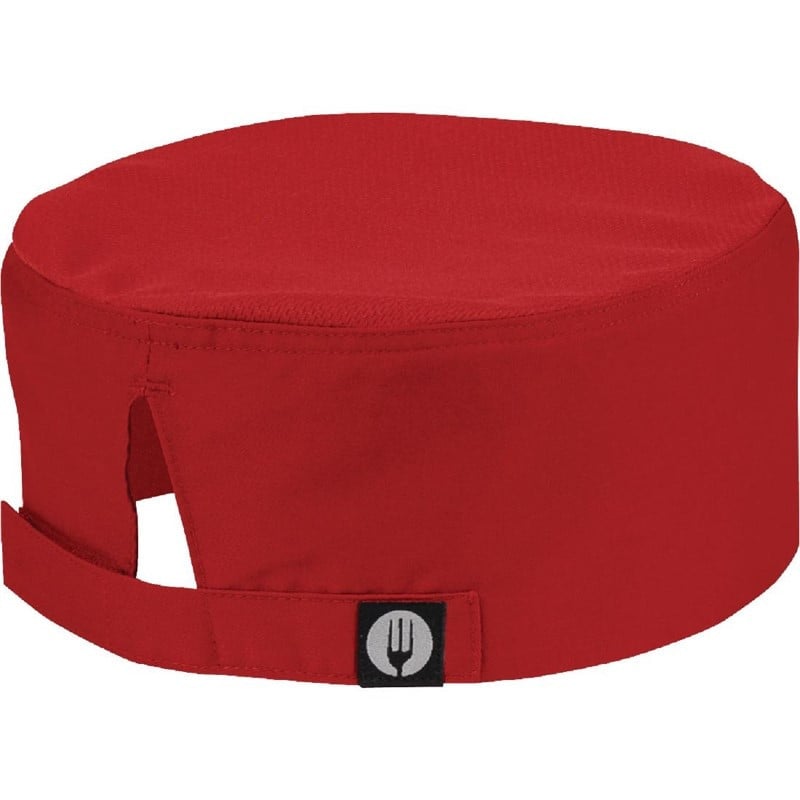 Calot De Cuisine Cool Vent Rouge - Taille Unique - Chef Works - Fourniresto