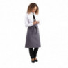 Anthracite Grey Server Apron in Polycotton 1000 x 700 mm - Whites Chefs Clothing - Fourniresto