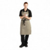 Olive Bib Apron in Polycotton 711 x 965 mm - Whites Chefs Clothing - Fourniresto