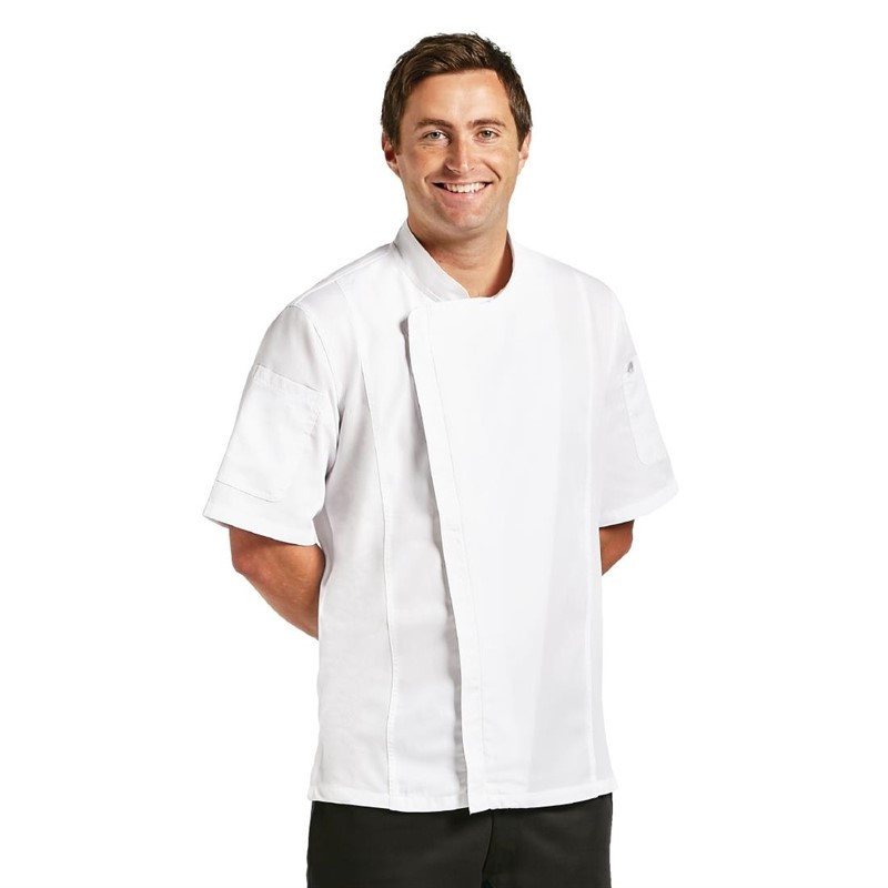 Veste de Cuisine Mixte Blanche Urban Springfield - Taille S - Chef Works - Fourniresto