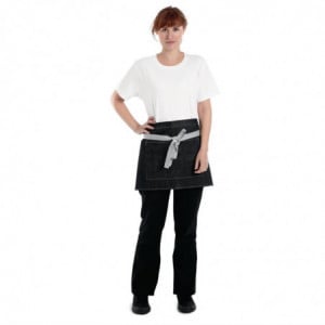 Tablier de Serveur Court Denim Noir Southside 400 x 760 mm - Whites Chefs Clothing - Fourniresto