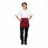 Short Bordeaux Server Apron in Polycotton 373 x 750 mm - Whites Chefs Clothing - Fourniresto