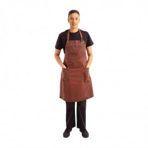 Urban Dorset Rust Bib Apron in Cotton 765 x 865 mm - Chef Works - Fourniresto