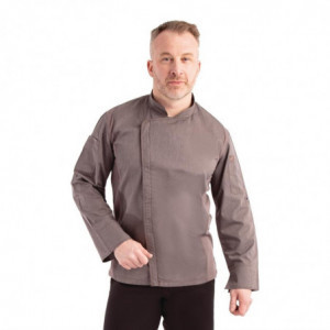 Veste de Cuisine Mixte à Fermeture Eclair Gris Graphite Hartford - Taille XL - Chef Works - Fourniresto