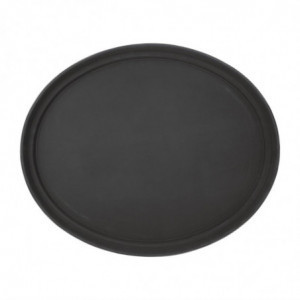 Oval Plastic Non-Slip Tray 685 x 560 mm - Olympia KRISTALLON - Fourniresto