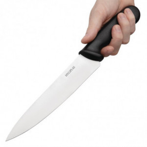 Couteau De Cuisinier Noir Lame De 21,5 Cm - Hygiplas - Fourniresto