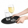 Round Black Non-Slip Tray Ø 356 mm - Olympia KRISTALLON - Fourniresto