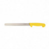 Couteau À Trancher Jaune Lame Dentée 25,5 Cm - Hygiplas - Fourniresto