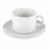 Stackable White Cup Whiteware 200 ml Ø 80 mm - Set of 12 - Olympia - Fourniresto