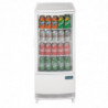 White Positive Refrigerated Display Case 2 Curved Doors 86 L - Polar
