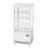 White Positive Refrigerated Display Case 2 Curved Doors 86 L - Polar