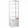 Vitrine Réfrigérée Positive Blanche Porte Incurvée 235 L - Polar