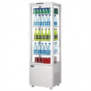 Vitrine Chladiaca Pozitívna Biela Dvere Zakrivené 235 L - Polar