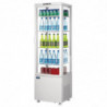 Vitrine Réfrigérée Positive Blanche Porte Incurvée 235 L - Polar