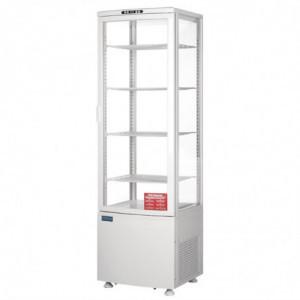 Positive White Curved Door Refrigerated Display 235 L - Polar