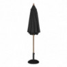 Black Round Parasol Ø 3 M - Bolero - Fourniresto