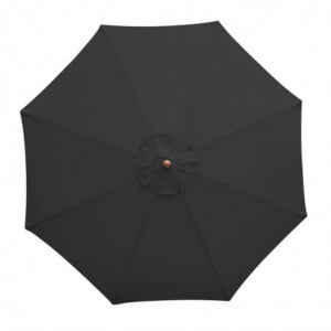 Parasol Noir Rond Ø 3 M - Bolero - Fourniresto