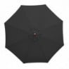 Parasol Noir Rond Ø 3 M - Bolero - Fourniresto