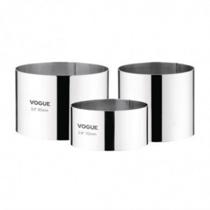 Cercle À Mousse En Inox Ø 90 Mm P 60 Mm - Vogue - Fourniresto