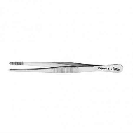 Stainless Steel Micro Tweezers with Rounded Tips 160 mm - FourniResto - Fourniresto