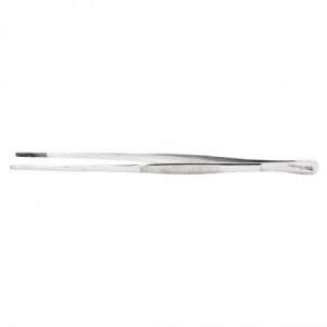 Stainless Steel Tongs with Rounded Tips 300 mm - FourniResto - Fourniresto