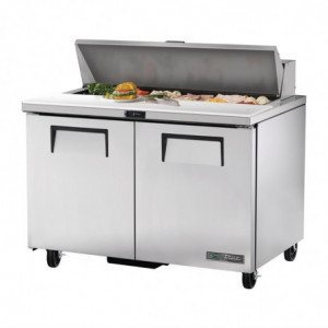 Comptoir de Préparation en Inox 2 Portes 340 L - TRUE - Fourniresto