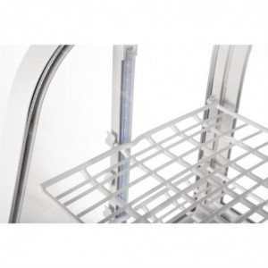 White Countertop Refrigerated Display - 2 Shelves - 100 L - Polar