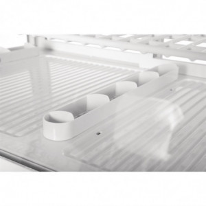 White Countertop Refrigerated Display - 2 Shelves - 100 L - Polar