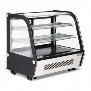 Vitrine Réfrigérée De Comptoir Noire 120 L - Polar - Fourniresto