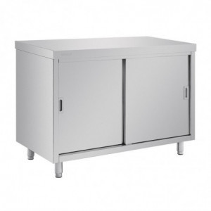 Stainless Steel Freestanding Cupboard 1200 x 600 mm - Vogue - Fourniresto