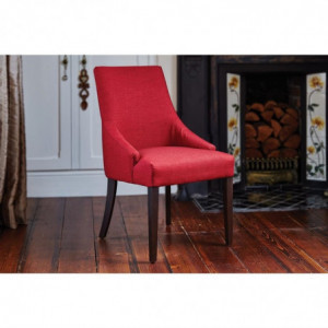 Dark Red Fine Dining Chair - Set of 2 - Bolero - Fourniresto