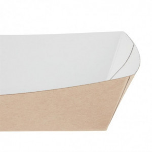 Petite Barquette Alimentaire en Kraft Compostable 87 x 124 mm - Lot de 500 - Colpac - Fourniresto