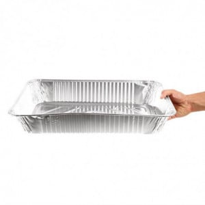 Rectangular Aluminum GN 1/2 3.6 L Tray - Set of 5 - Fiesta - Fourniresto