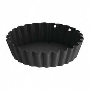 Moule à Tartelette Cannelé Antiadhésif avec Fond Amovible 8 cm - Lot de 3 - Vogue - Fourniresto