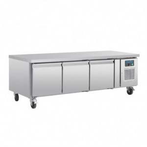 Positive refrigerated base GN 1/1 Series U 3 doors 317L - Polar - Fourniresto