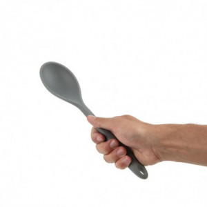 Grey Heat-Resistant Silicone Spoon 275mm - Vogue - Fourniresto