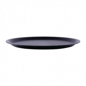 Plateau Antidérapant Noir Blackline Rond Ø 310mm - Roltex - Fourniresto