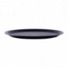 Non-slip Black Round Tray Ø 310mm - Roltex - Fourniresto