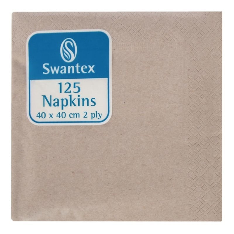 Compostable Kraft 2-ply Breakfast Napkins 40x40 - Pack of 2000 - FourniResto - Fourniresto