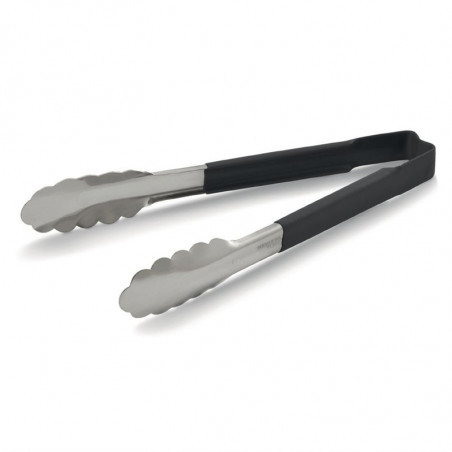 Stainless Steel Service Tongs with Non-Slip Handle 241mm - FourniResto - Fourniresto