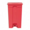 Kitchen Pedal Bin Red 87L - Jantex - Fourniresto