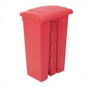 Kitchen Pedal Bin Red 87L - Jantex - Fourniresto